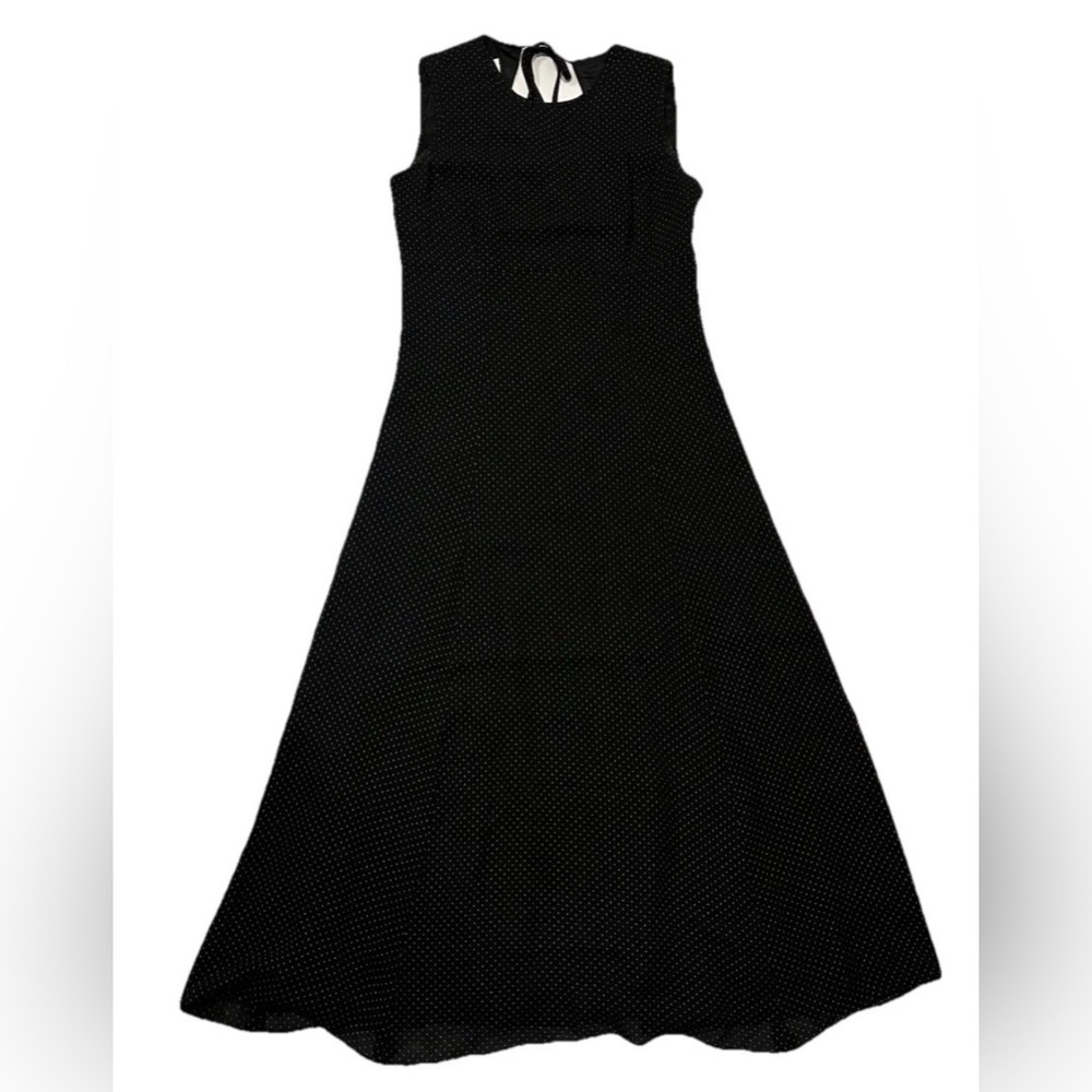 David Warren Polka Dot Maxi Dress, 6P
